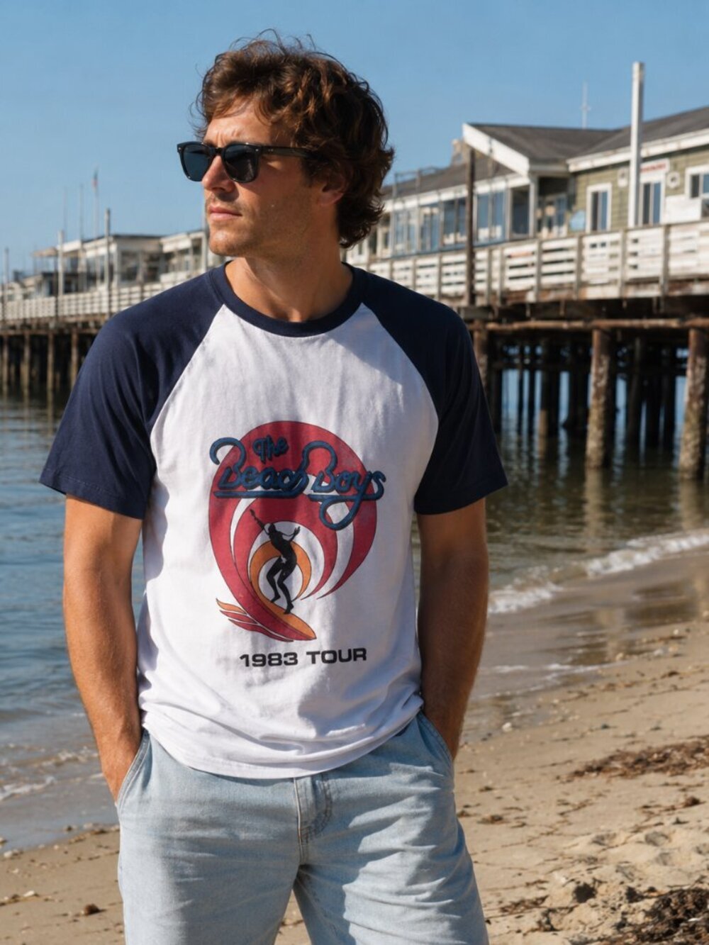 Mens Beach Boys  BAND  TShirt  -LARGE